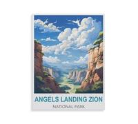 Angels Landing Zion National Park，Jigsaw Puzzle 1000 Pièces pour Adultes Enfants Puzzle en Papier ， Divertissement Bricolage Jouets Jeux De Famille Créatif（50x70cm）-HK4