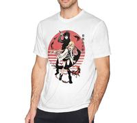 Angels of Death Men's Casual Novelty T Shirt Classic Funny Short Sleeve Loose Round Neck Loose Tee Manches Courtes(Large)