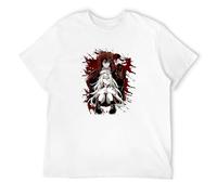 Angels of Death Rachel Gardner Isaac Foster Anime Men's T-Shirt Unisex White Cotton Hip Hop Print Tee Shirts M