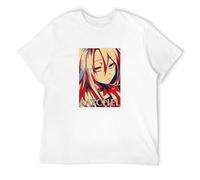 Angels of Death Rachel Gardner Isaac Foster Anime Men's T-Shirt Unisex White Cotton Hip Hop Print Tee Shirts XL