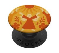 angels receiving the blessings of the sun PopSockets PopGrip Adhésif