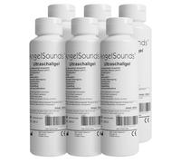 AngelSounds Gel pour échographie 1.500ml (6 x 250 ml) - Gel de transmission fœto-doppler - Gel d'échographie pour échographes - Gel de contact
