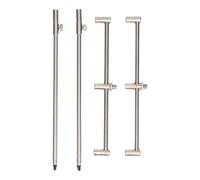 Angelspezi Inox Rod Set Lot De 2 Banksticks 2 Buzzer Bars Inox