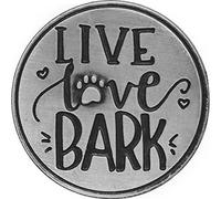 Angelstar 49764 Live Love Bark Pawsitive Token, 1-1/10,2 cm