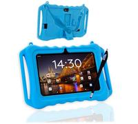 AngelTech Tablette pour enfants Slim - 7 pouces - 3 Go de RAM + 4 Go de RAM virtuelle - 64 + 64 Go de stockage (Bleu)