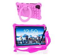 AngelTech Tablette Tactile pour Enfants Pro Max - 8'' HD - 4+3Go RAM - 64+64Go ROM - Octa 8 Core (Rose)