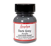 Angelus Brand Peinture acrylique pour le cuir Blanc 29,6 ml 1 Ounce gris foncé