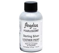 Angelus Leather Paint 4 oz Pearl Sterl Silver