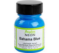 Angelus Peinture Acrylique Cuir 29,5 ml , Bleu néon bahama., 29,5ml
