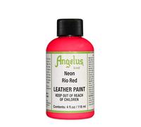 Angelus Peinture acrylique pour cuir - 113,4 g - Rouge Rio fluo