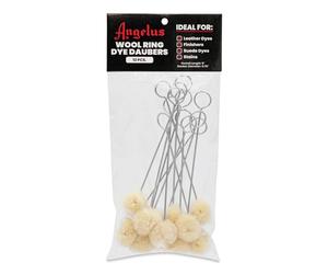 ANGELUS WOOL DYE DAUBER applicateur de couleurs DYE et SUEDE - 12 pièces