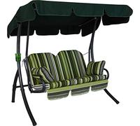 ANGERER Balancelle de Jardin 2 Places Ibiza (Rayures Vertes)