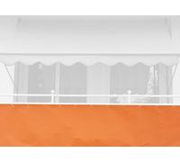 Angerer Brise-Vue pour Balcon Design Uni Orange PE Hauteur 75 cm, 6 mètres