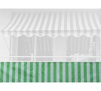 Angerer Brise-Vue pour Balcon Design Vert-Blanc Hauteur 75 cm, 8 mètres