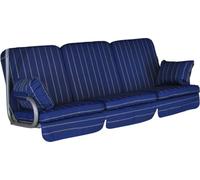 Angerer Coussin pour balancelle Comfort (3 Places) Design Faro Bleu (balancelle Non-Incluse)