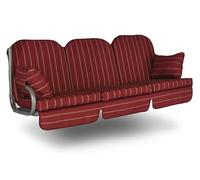 Angerer Deluxe Coussin pour balancelle Faro, Rouge, 3 Places