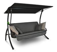 Angerer Freizeitmöbel GmbH Drift Smart Balancelle de Jardin, fabriquée en Allemagne, pour s'asseoir, se Coucher et se détendre, Fonction lit, Montage Facile, Grise