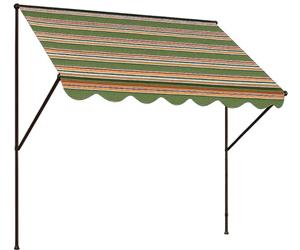 Angerer Freizeitmöbel GmbH Store à Serrage Exclusif - pour Protection Solaire - Montage sans perçage ni Chevilles - Store de Balcon idéal pour Les Appartements en Location (Rayures Vertes, 350 cm)
