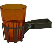 Angerer Porte-Boisson pour balancelle avec Tube carré Champagne, gobelet Orange