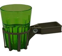 Angerer Porte-Boisson pour balancelle avec Tube carré Champagne, gobelet Vert
