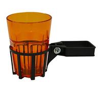 Angerer Porte-Boisson pour balancelle avec Tube carré Gris, gobelet Orange