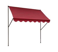 ANGERER Store banne à fixer (bordeaux, beige à fines rayures, 300 cm breit)