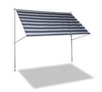 Angerer Store de qualité supérieure à Rayures Gris foncé 250 cm