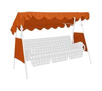 Angerer Toit pour balancelle 200 x 120 cm Qualite PE, Terre - (balancelle Non-Incluse)