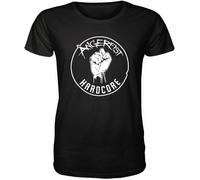 Angerfist T Shirt Hardcore Techno Gabber MOH Dutch Rave Scene Terror Music Raver Black Hemden(X-Large)
