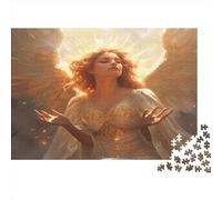 Anges Belle Fille 1000 Pièces pour Adultes Puzzle Jeux Éducatifs Jeu De Défi Familial Cadeaux De Pâques Décoration Intérieure Relaxation Et Sagesse 1000pcs (75x50cm)