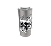 Anges Crâne Chérubins Gobelet isotherme en acier inoxydable double paroi