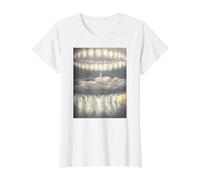 Anges dans la neuvième sphère du Ciel Gustave Dore 1867 T-Shirt Graphique avec Valeur, Femme, Blanc, M