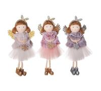 Anges de Noël,Ornement de Noël Ange | Peluche Mignonne d’Ornement de fée | Ange en Peluche Artisanale, Pendentif d'arbre de noël coloré pour l'hiver et Le Nouvel an