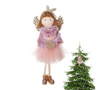 Anges de Noël,Ornement de Noël Ange | Peluche Mignonne d’Ornement de fée | Ange en Peluche Artisanale, Pendentif d'arbre de noël coloré pour l'hiver et Le Nouvel an