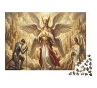 Anges de Vertu Puzzle en Bois 500 Pièces Adultes Et Enfants,Dès 14 Ans,Déco Murale, Casse-tête,Premium,Bois,Jeu Éducatif,Anti-Stress,Détente,Défi (52x38cm)