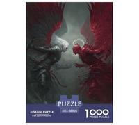Anges et Démons Puzzle 1000 Pièces Le Combat de Dieu Puzzle Adulte Jeu Éducatif Défi Jouets Et Enfants Cadeaux 38x26cm/1000pcs