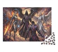 Anges et Mort Puzzle 1000 Pièces Adultes Et Enfants,Premium,Carton,Anti-Stress,Défi,Jeu Éducatif,Déco Murale, Dès 14 Ans,Détente,Casse-tête 70x50cm