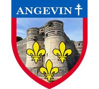 Angevin Croix D'anjou - 10x8.5cm - Sticker/Autocollant