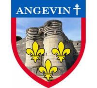 Angevin Croix D'anjou - 5x4.2cm - Sticker/Autocollant