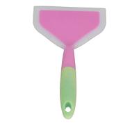 ANGGREK 2 Spatule en Silicone de Cuisine Colorée avec Manche Ergonomique pour Crêpes, Omelettes et Poêles Antiadhésives (Tête de pelle violette)
