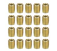 ANGGREK 20Pcs En Acier Au Carbone Fil De Réparation Insert Fileté Inserts Inserts pour Automobile Construction Naval Machines De Construction avec (Intérieur M10*1.5 extérieur M14*1.5 longueur)