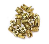 ANGGREK 20Pcs En Acier Au Carbone Fil De Réparation Insert Fileté Inserts Inserts pour Automobile Construction Naval Machines De Construction avec (M6 intérieur * 1,0 M10 externe * 1,5 longueur 14)