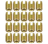 ANGGREK 20Pcs En Acier Au Carbone Fil De Réparation Insert Fileté Inserts Inserts pour Automobile Construction Naval Machines De Construction avec (M8 intérieur * 1,25 M12 externe * 1,5 longueur 15)