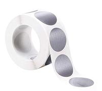 ANGGREK 300 Pièces D'autocollants Ronds à Gratter, étiquettes Adhésives Transparentes DIY avec Couche à Gratter pour Révélation de Genre, Baby Shower, Mariage, Promotion commerciale. (Comme montré)