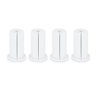 ANGGREK 4PCS Passe-Câble pour Câble Ethernet, Kit de Passage de Câble en Caoutchouc de 1 Pouce avec Design à Clipser pour Protection des Fils dans Les Murs et Meubles (White)