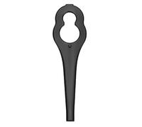 ANGGREK 50pcs Broupements d'herbe Blades de Pelouse Très Les Lames de Remplacement des Lames de Coupe en Plastique pour ALM 28 ALM 30 Art 23 Accu Art 23 U avec Anti-Conception à Grande (Black)