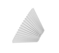 ANGGREK Abat-jour E27 en Tissu pour Lampe de Table, 25 X 16 X 8 Cm, Design Anti-éblouissant fabriqué à la Main avec Bordure Précise pour Chambre à Coucher, Salon, Bureau, Bureau (abat-jour blanc pur)