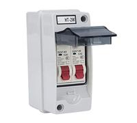 ANGGREK ABS Plastic Distribution Distribution Box Circuit Brexer Boîtier avec Couvercle Transparent IP65 pour la Protection électrique Intérieure en Plein Air (20A 32A)