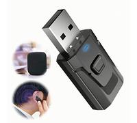 ANGGREK Adaptateur Audio USB 5.0 pour Voiture, Home Cinéma, Récepteur Double Mode, Puce Intégrée, Plug Play, Transmission Stable pour Haut-parleurs et écouteurs