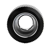 ANGGREK Adaptateur de Refroidissement par Eau pour PC, Raccord de Tube Rigide en Laiton, Diamètre 14 Mm, Idéal pour les Ordinateurs de Jeu et les Passionnés (BLACK)